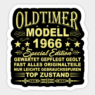 OLDTIMER MODELL BAUJAHR 1966 Sticker